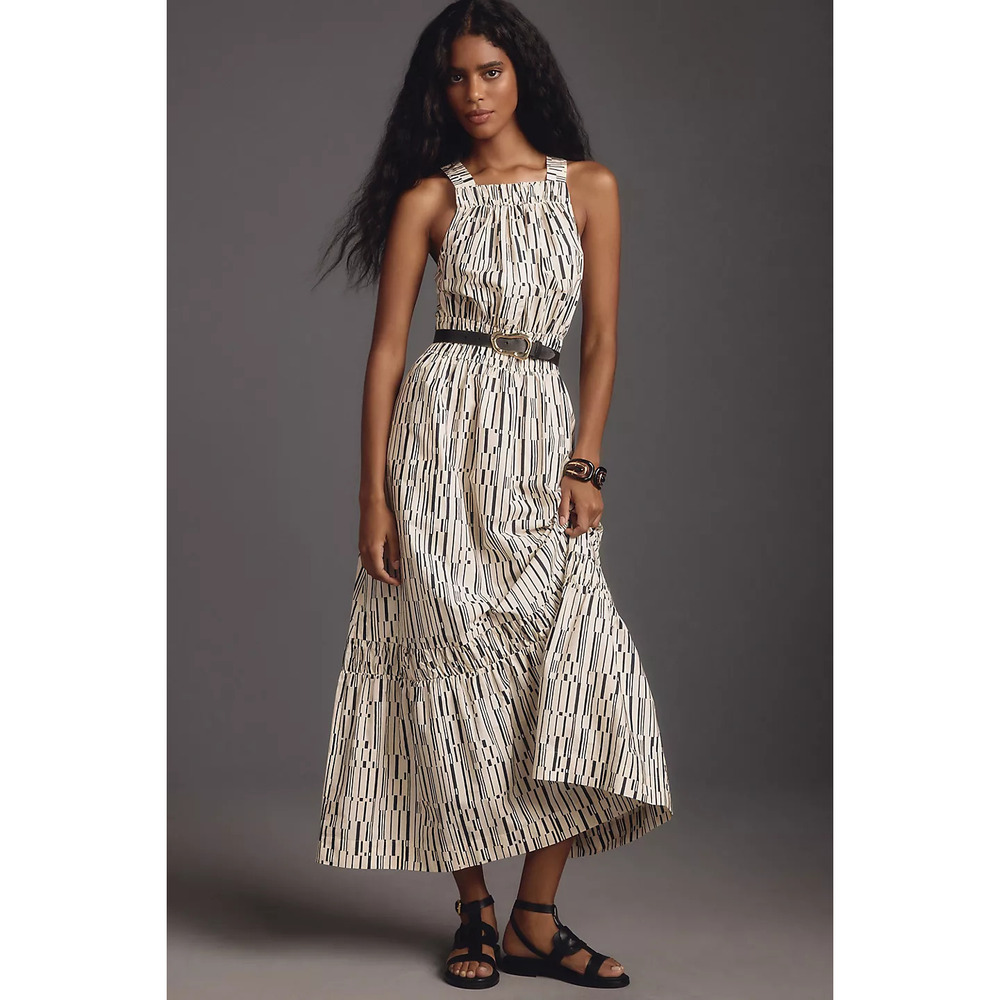 The Somerset Maxi Dress: Poplin Halter Edition 2x NWT